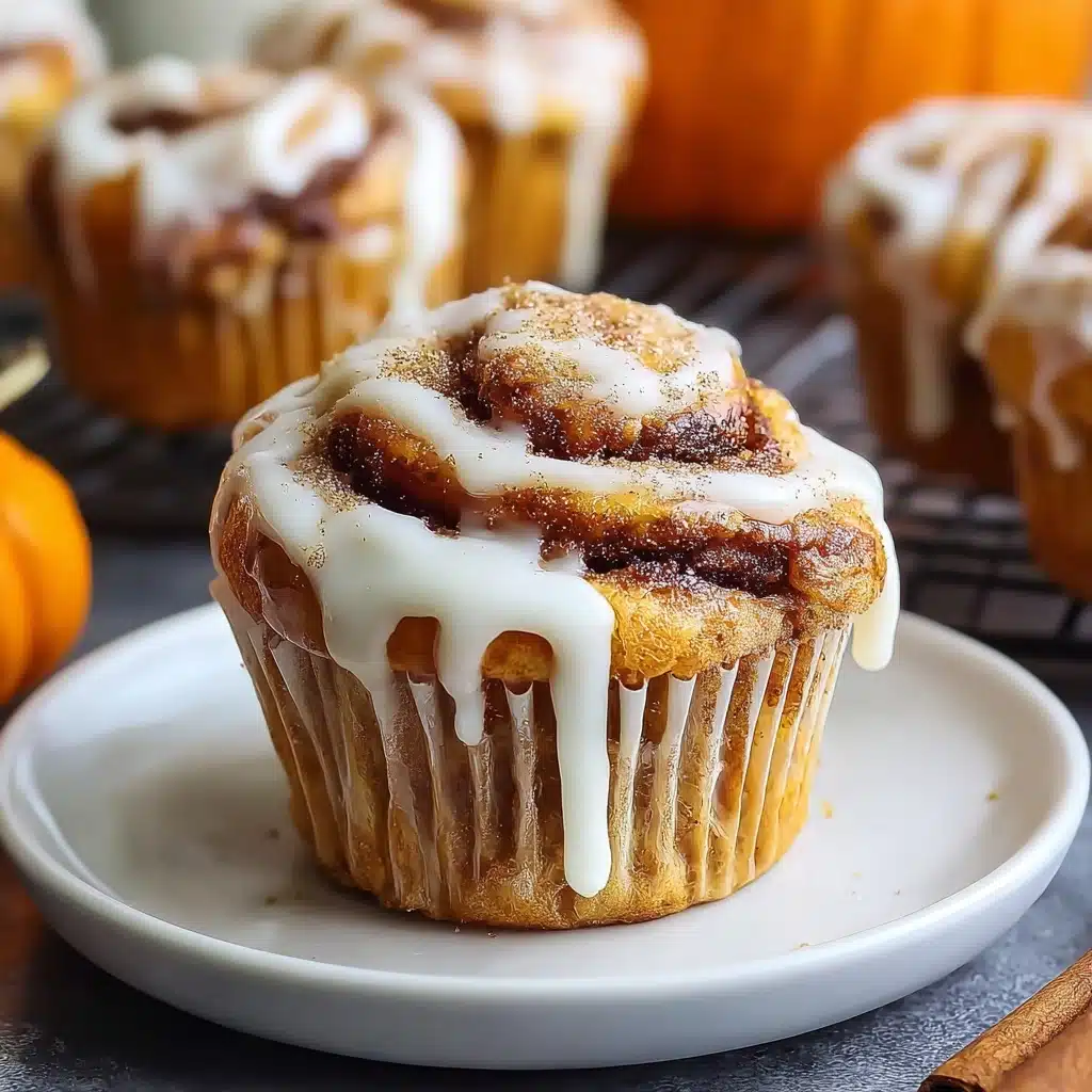 Pumpkin Cinnamon Roll Muffins Recipe - Recipe Image