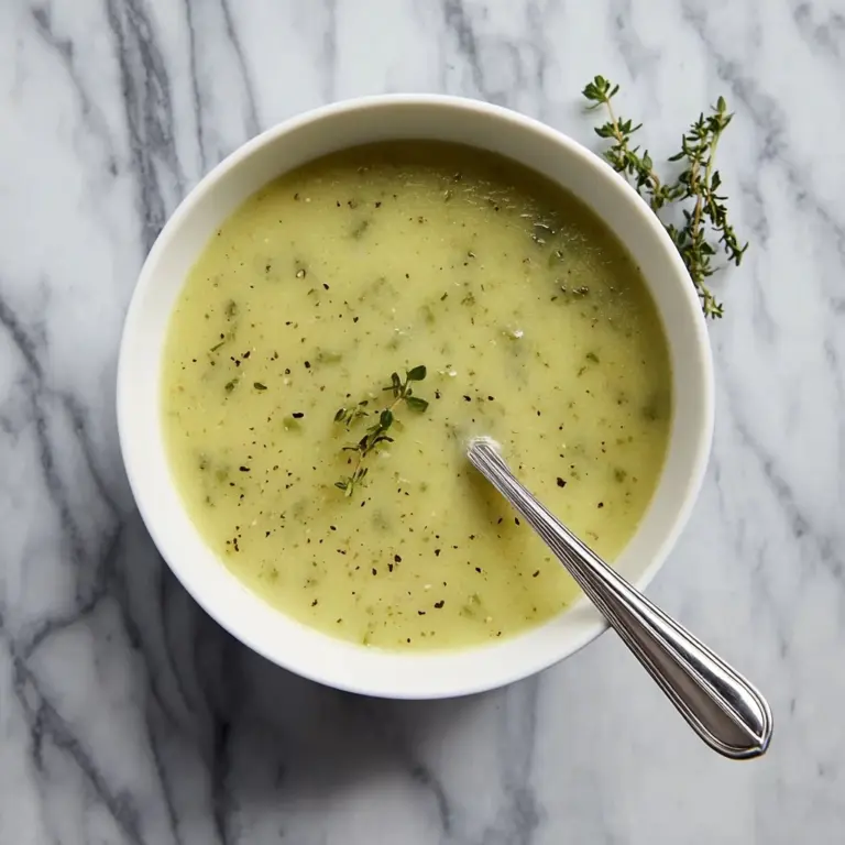 Diet Leek Soup with Thyme Recipe