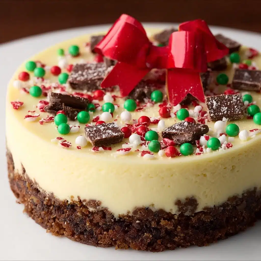 Christmas Sugar Cookie Cheesecake Recipe - Recipe Image