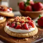 strawberry cheesecake cookies Recipe