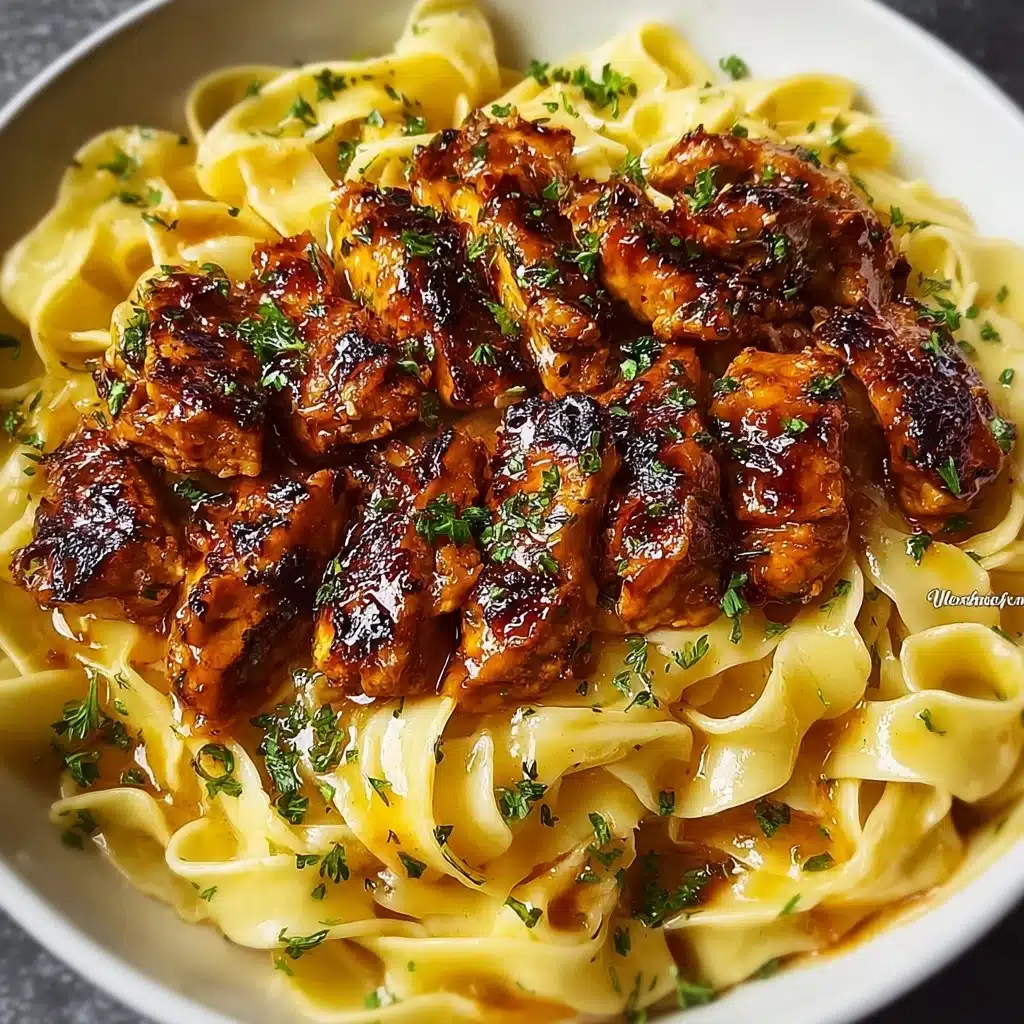 Spicy Cajun Honey Butter Chicken Pasta Recipe - Recipe Image