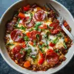 Low Carb Crustless Pizza Bowl Recipe