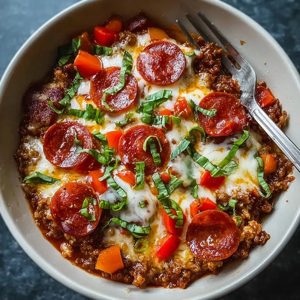 Low Carb Crustless Pizza Bowl Recipe - Recipe Image