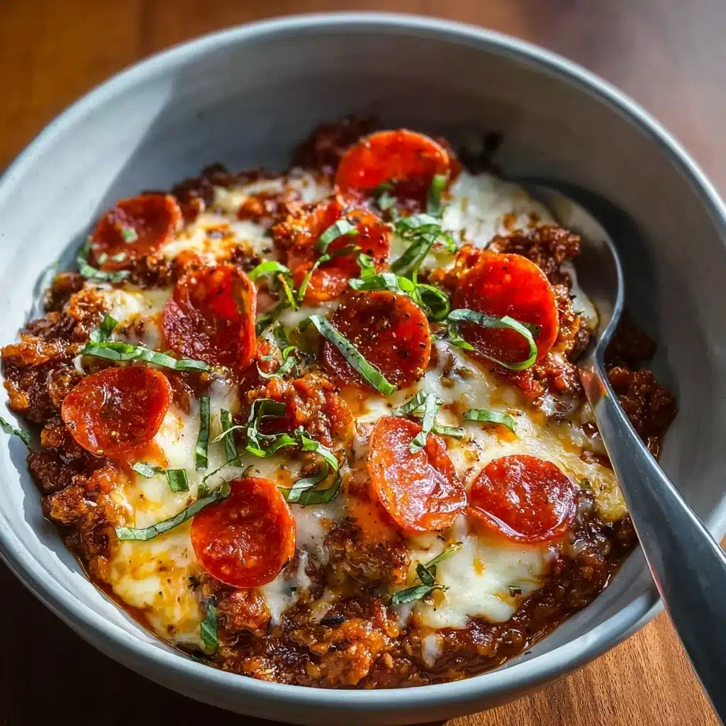 Low Carb Crustless Pizza Bowl Recipe - Recipe Image