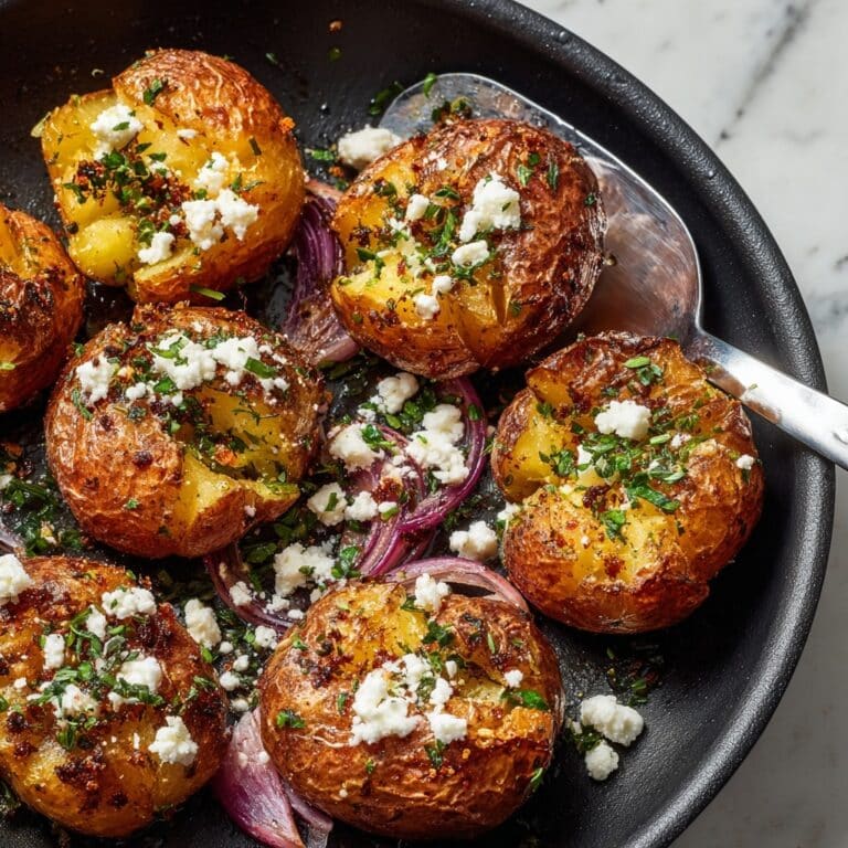 Roasted Greek Potatoes with Feta Cheese and Oregano Recipe