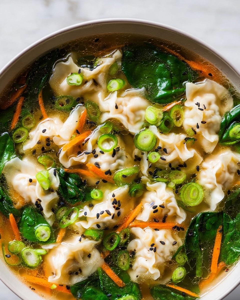 Easy Dumpling Soup (Potsticker Soup) Recipe