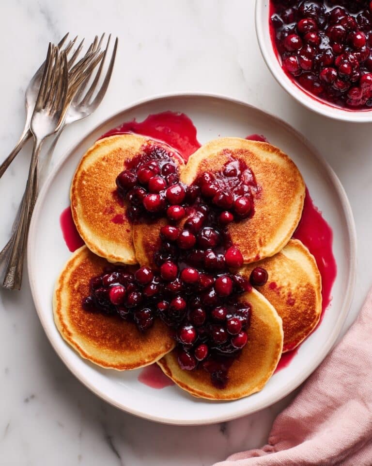 Lemon Poppyseed Pancakes with Blueberry Sauce Recipe