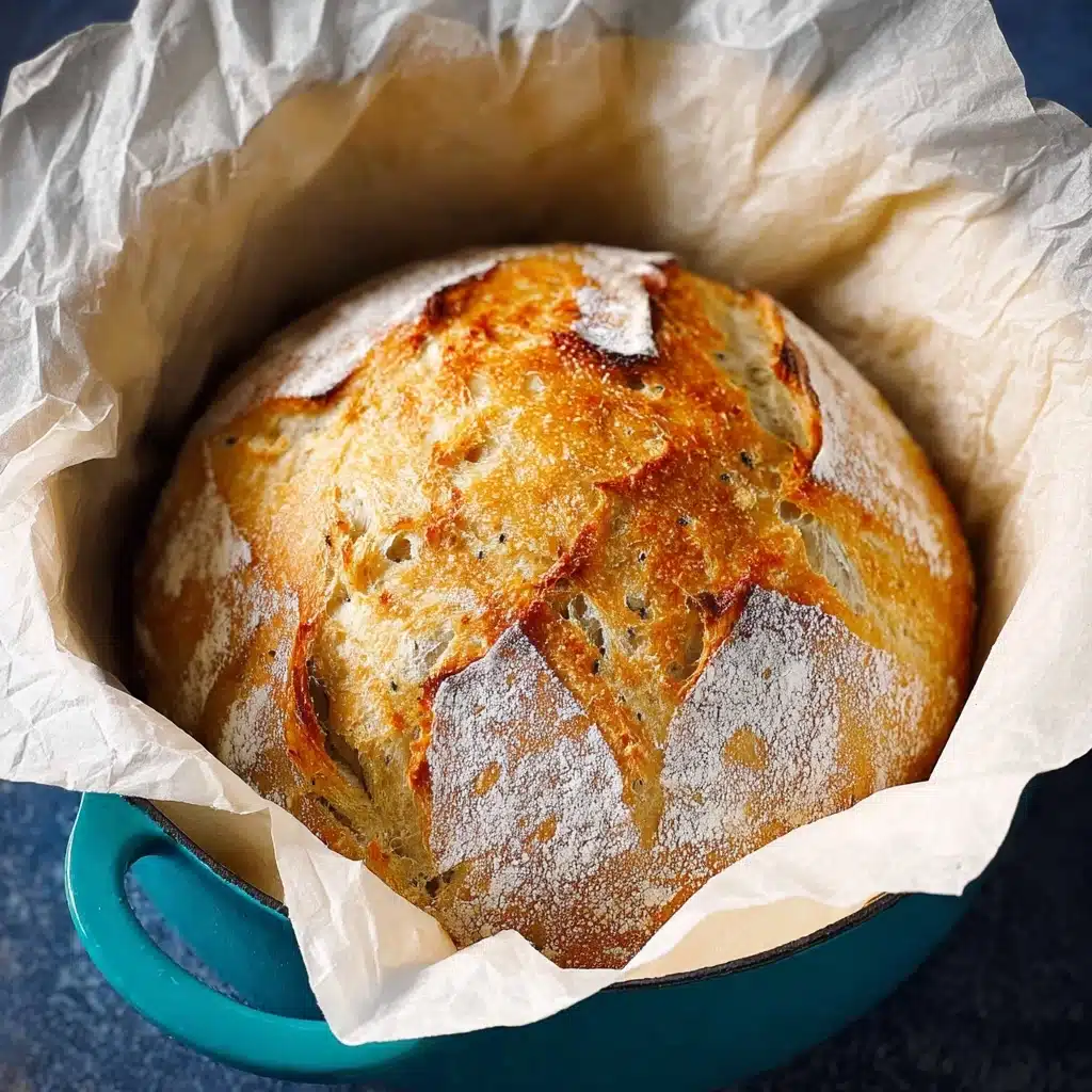 Dutch Oven No Knead Crusty Bread Recipe