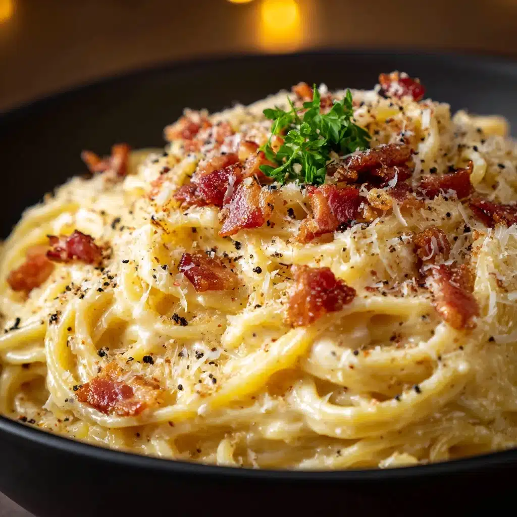 Classic Bacon Carbonara Pasta (Quick & Easy) Recipe - Recipe Image