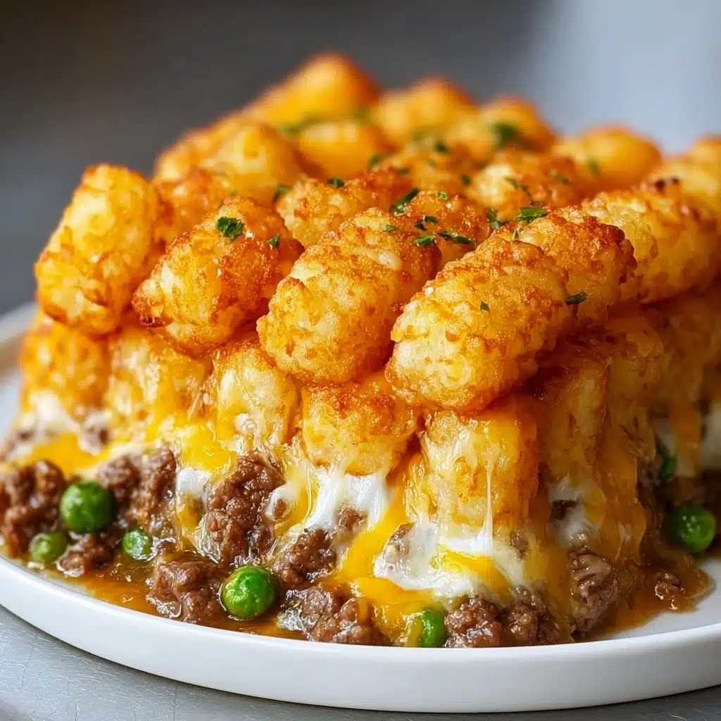Grease a casserole dish and spread the beef mixture evenly across the bottom Recipe - Recipe Image