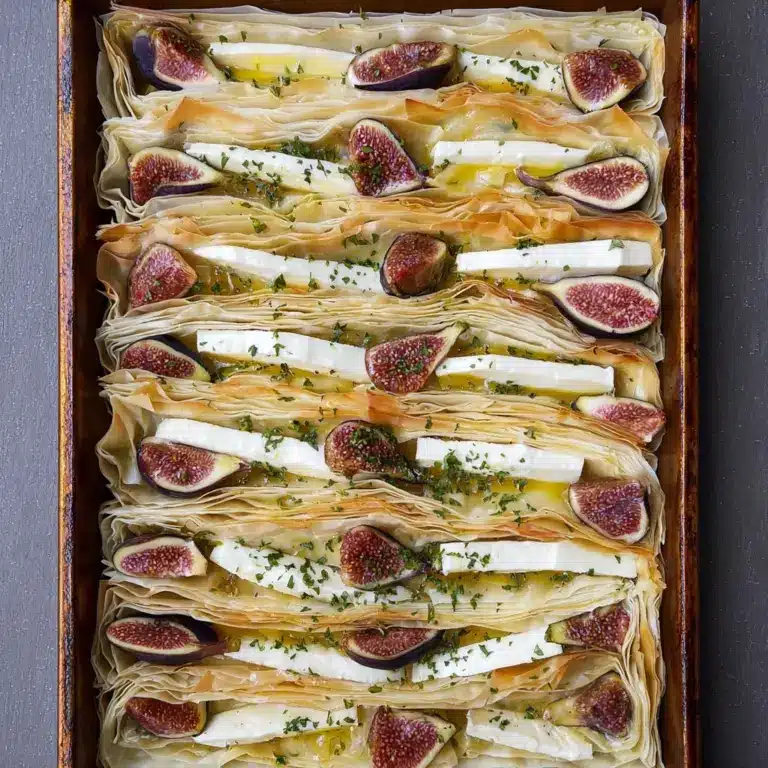 Fig and Brie Fillo Crinkle Pie Recipe