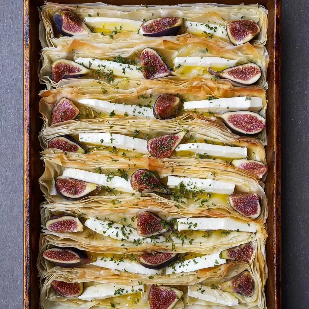 Fig and Brie Fillo Crinkle Pie Recipe