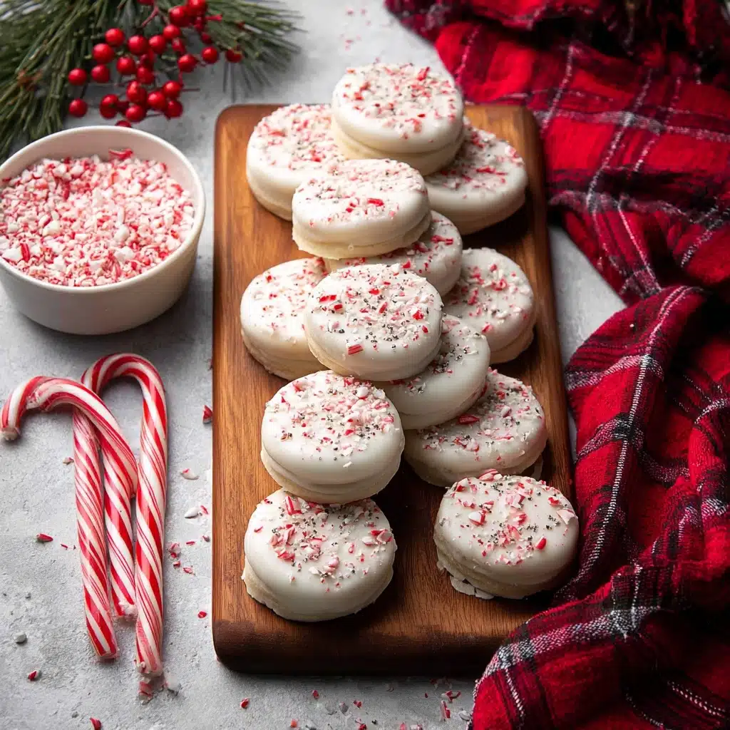 Peppermint Bark Oreos Recipe - Recipe Image
