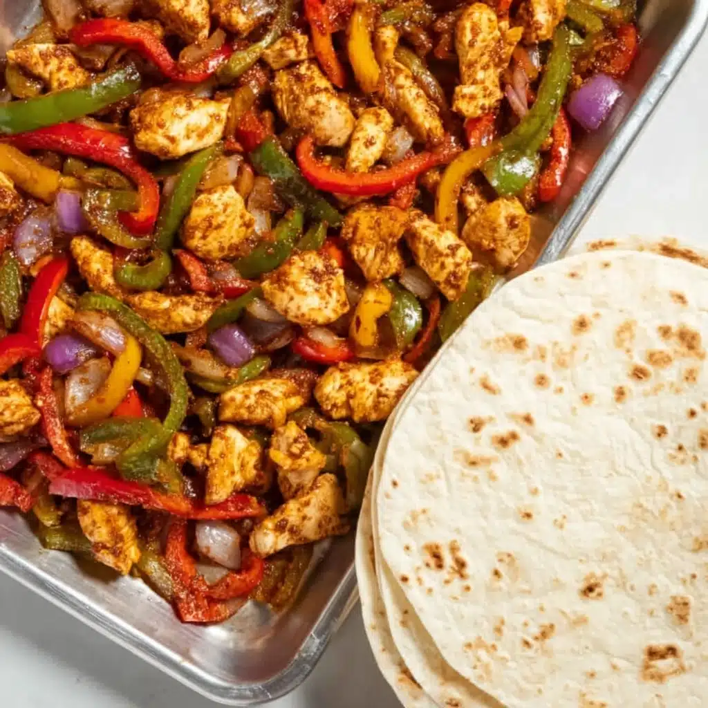 Sheet Pan Chicken Fajitas Recipe - Recipe Image