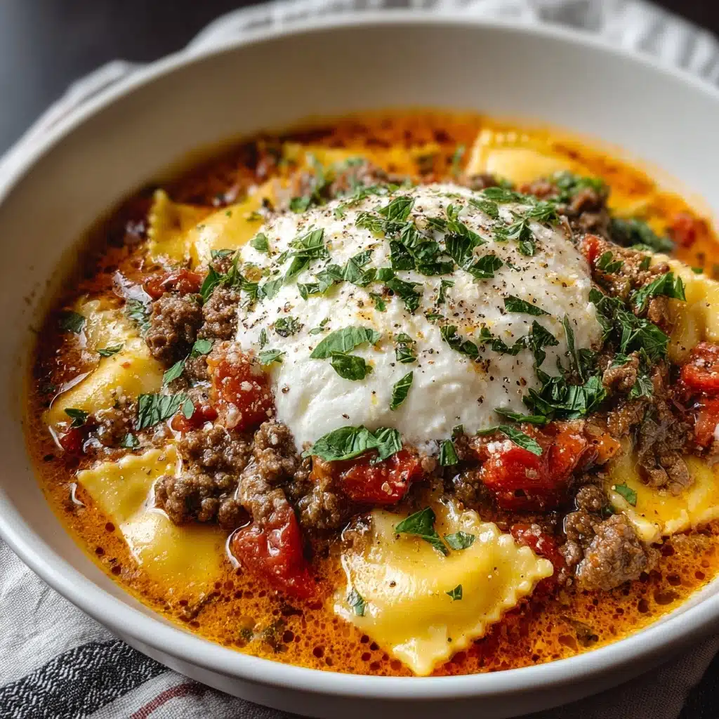 Easy Creamy Lasagna Soup Recipe