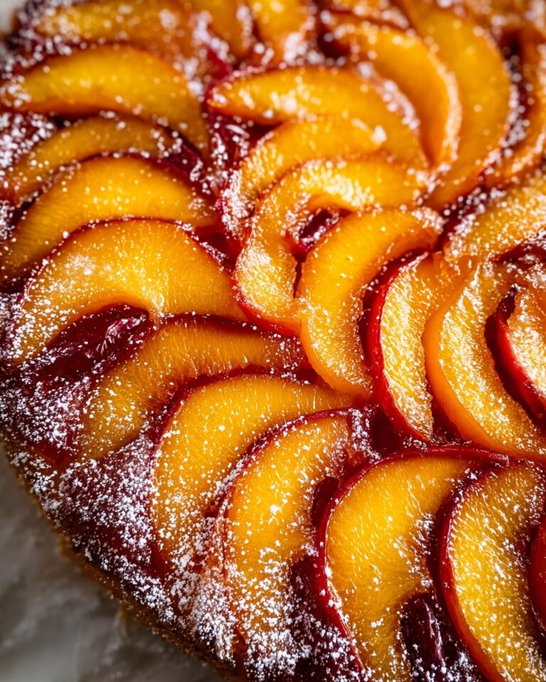 Bourbon Peach Upside-Down Cake Recipe