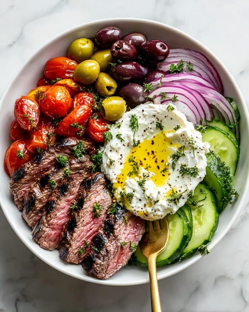 Mediterranean Steak Bowl Recipe