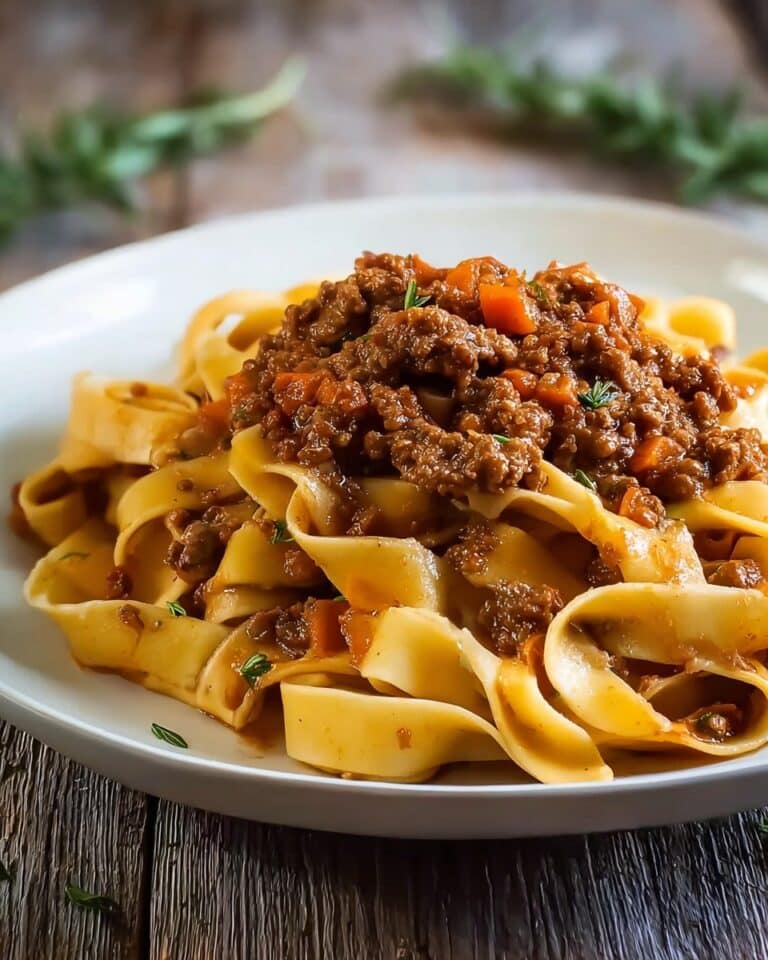 Classic Tuscan Ragu with Chicken Liver and Wide Pasta Recipe
