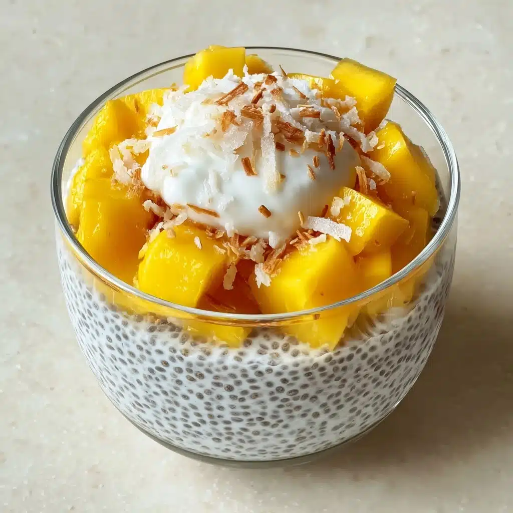 Easy Mango Coconut Chia Seed Pudding Recipe - Recipe Image