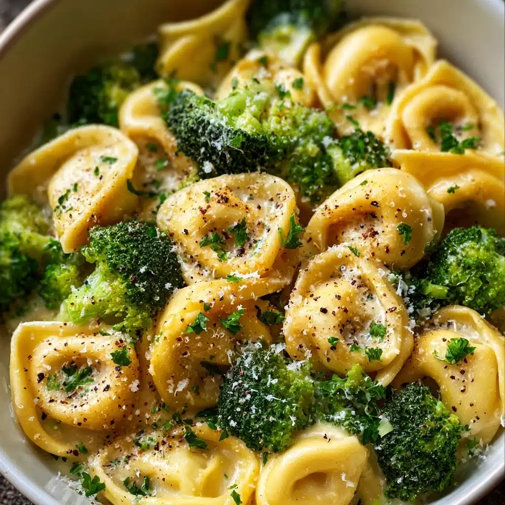 Garlic Parmesan Tortellini with Broccoli Recipe