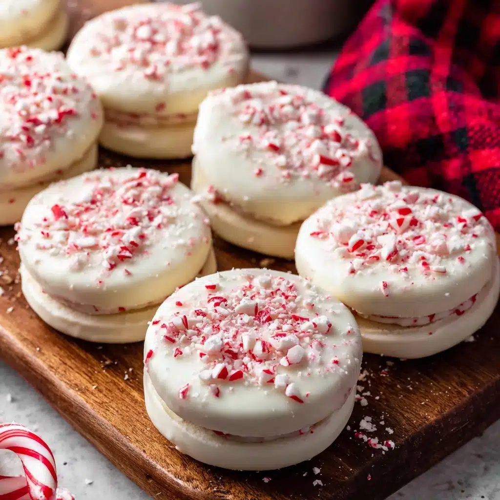 Peppermint Bark Oreos Recipe - Recipe Image