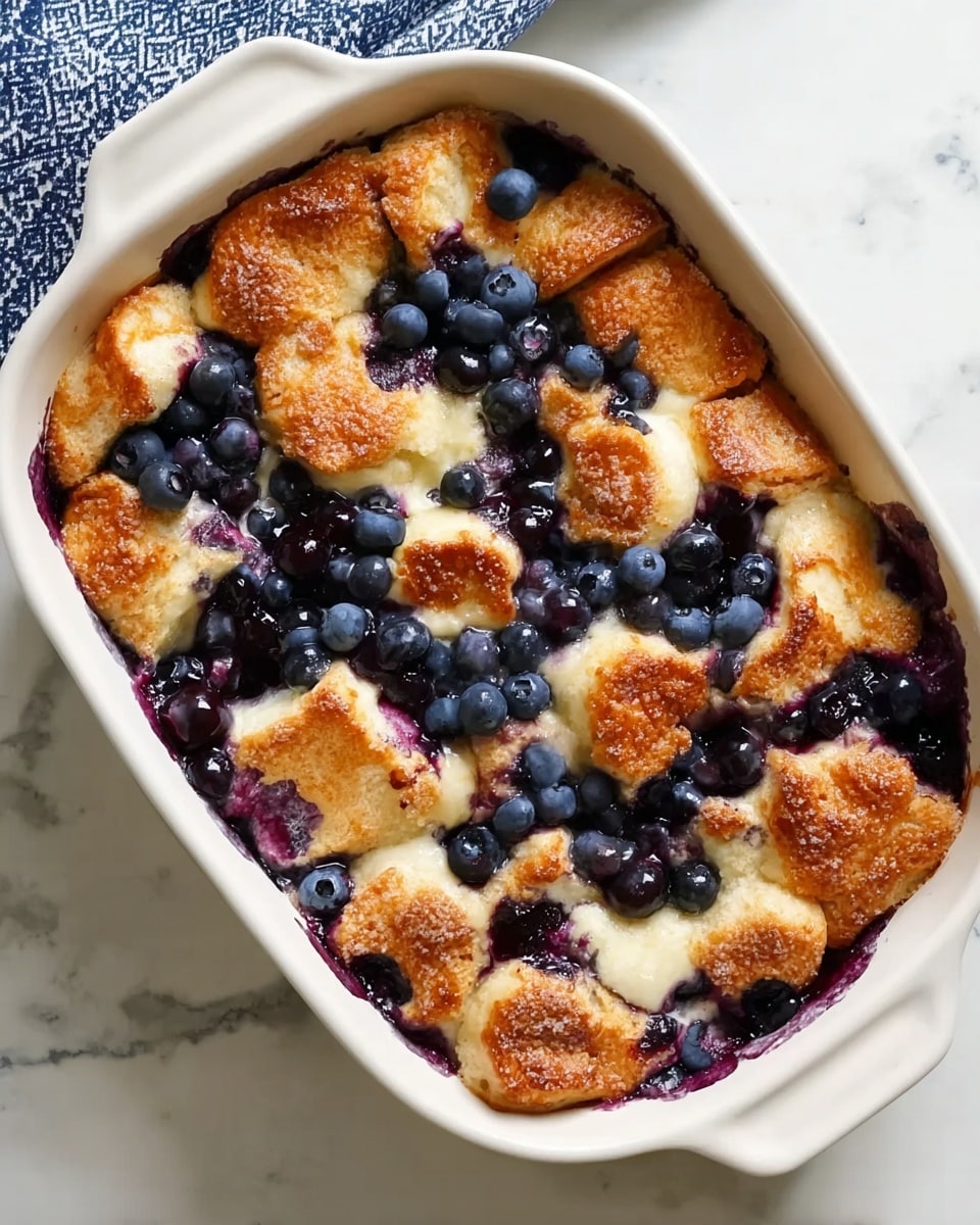 Overnight Blueberry French Toast Casserole Recipe