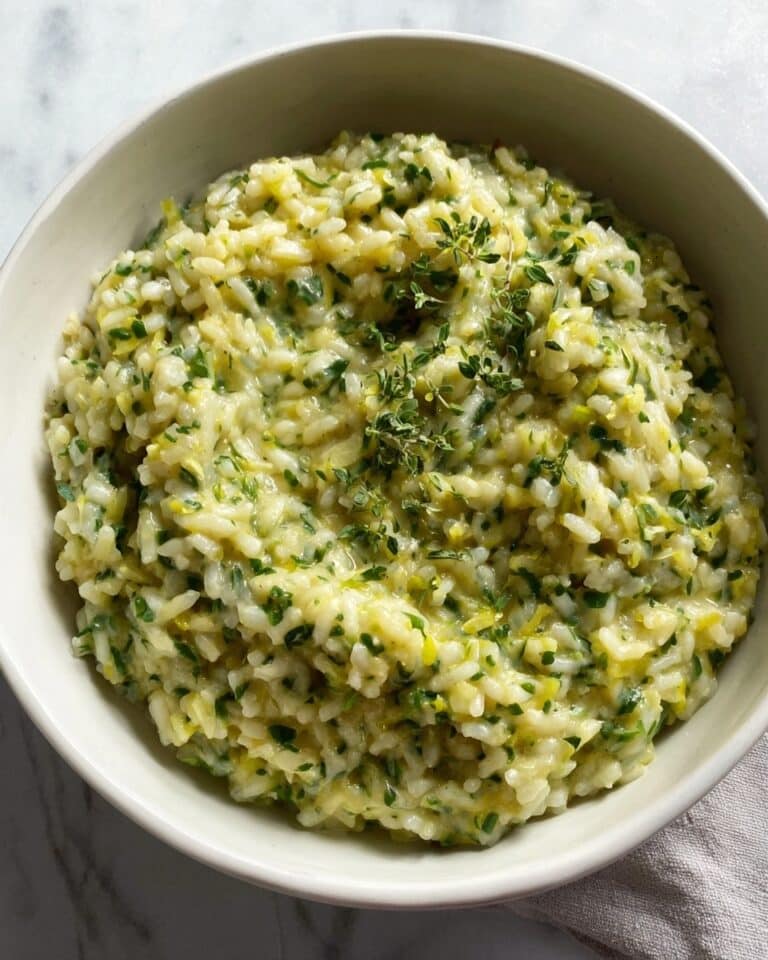 Creamy Vegan Zucchini Risotto with Lemon and Miso Recipe