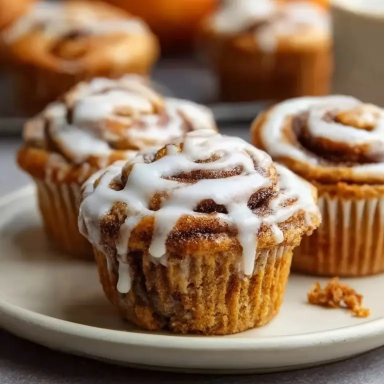 Pumpkin Cinnamon Roll Muffins Recipe
