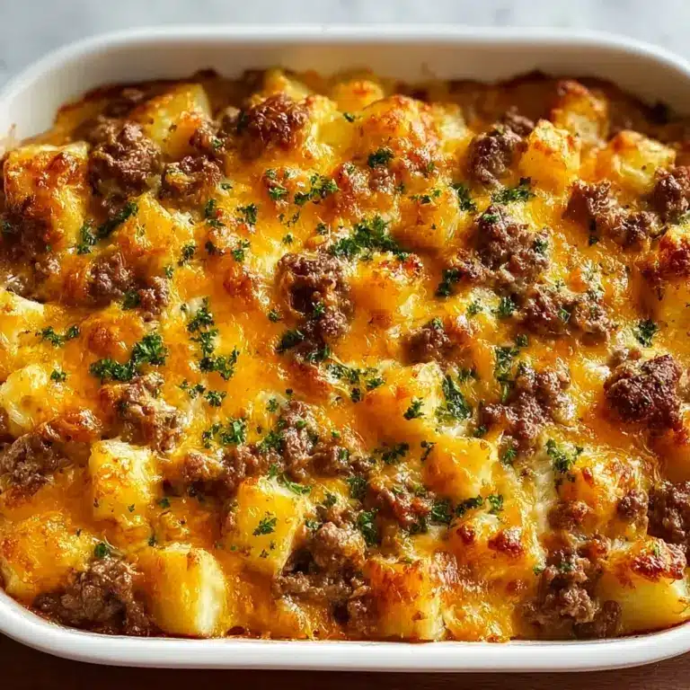 Spread half of the sliced potatoes in an even layer on the bottom Recipe