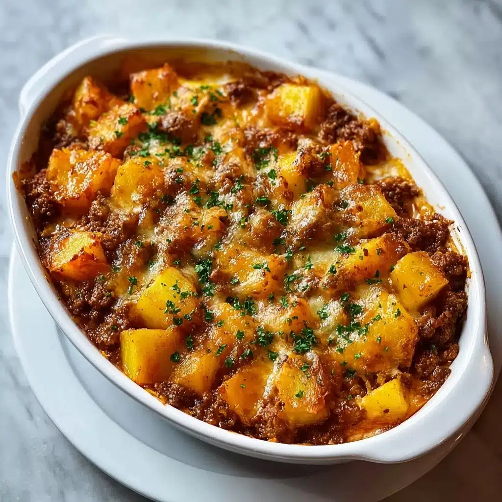 Spread half of the sliced potatoes in an even layer on the bottom Recipe - Recipe Image