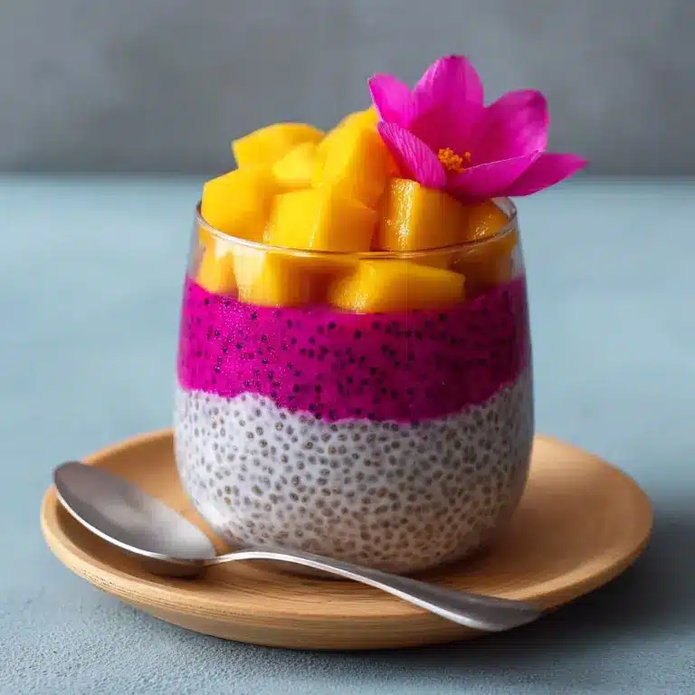 Mango And Dragon Fruit Chia Pudding Recipe
