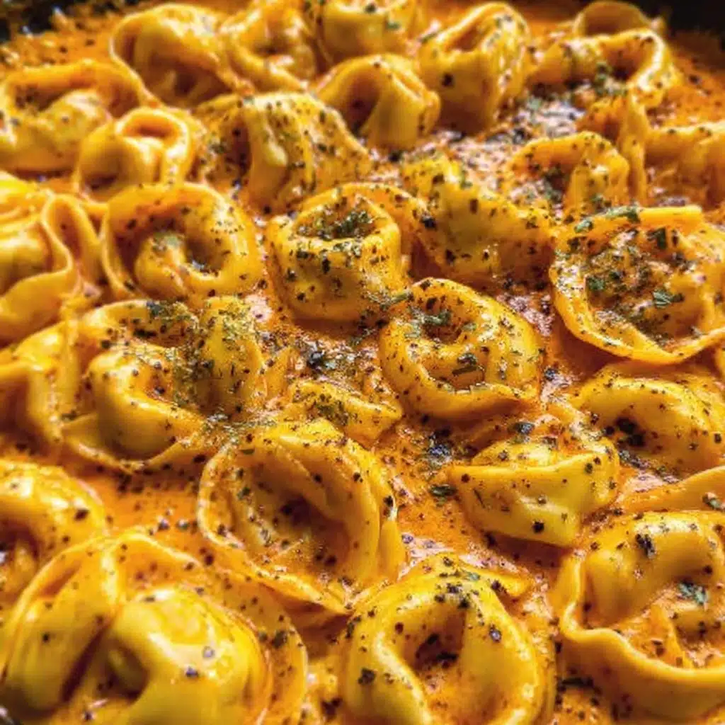 One-Pot Spicy Garlic Butter Chicken Tortellini Recipe