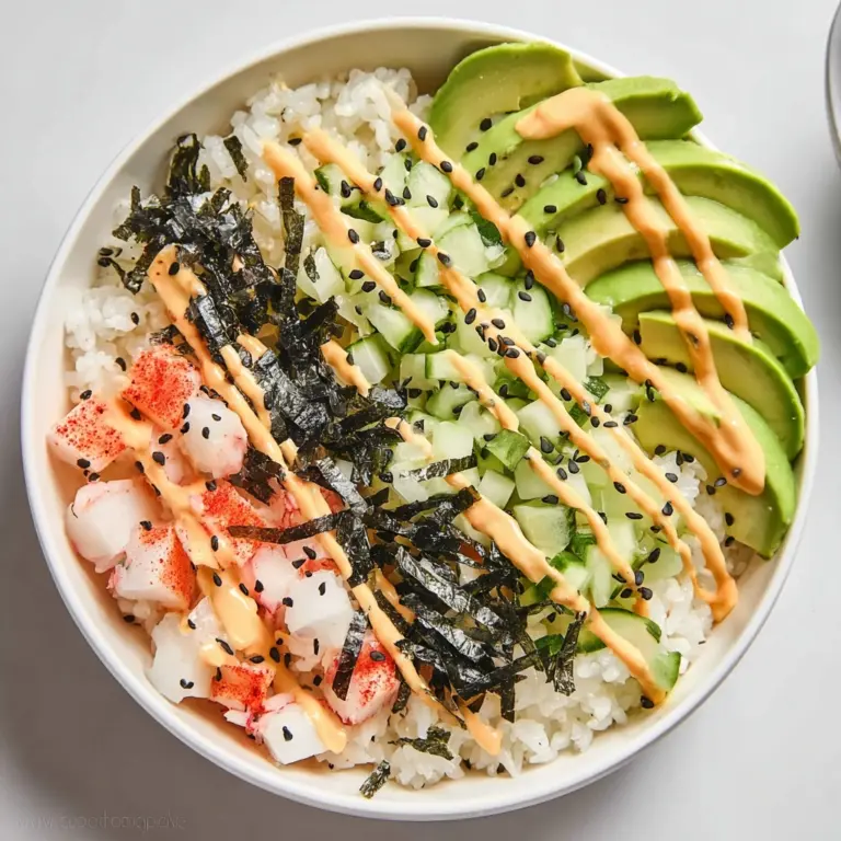 California Sushi Bowls Recipe