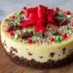 Christmas Sugar Cookie Cheesecake Recipe