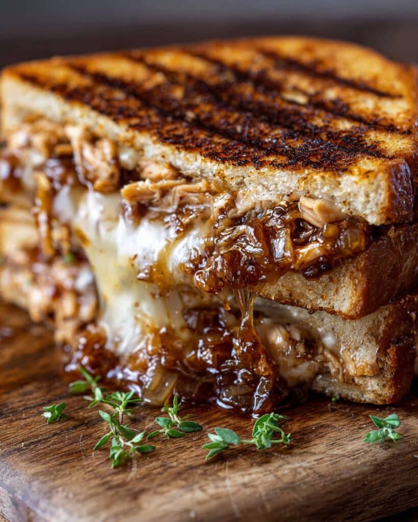 BBQ Chicken Grilled Cheese Sandwich Recipe