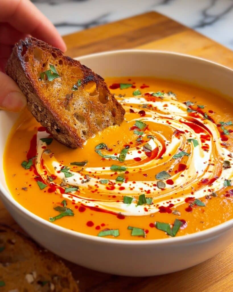 Roasted Butternut Squash Soup with Coconut Milk and Spiced Herbs Recipe