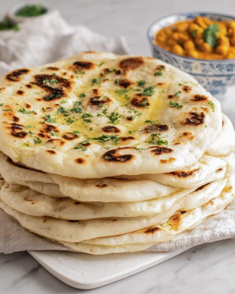 Cottage Cheese Garlic Naan (High Protein, No Yeast!) Recipe
