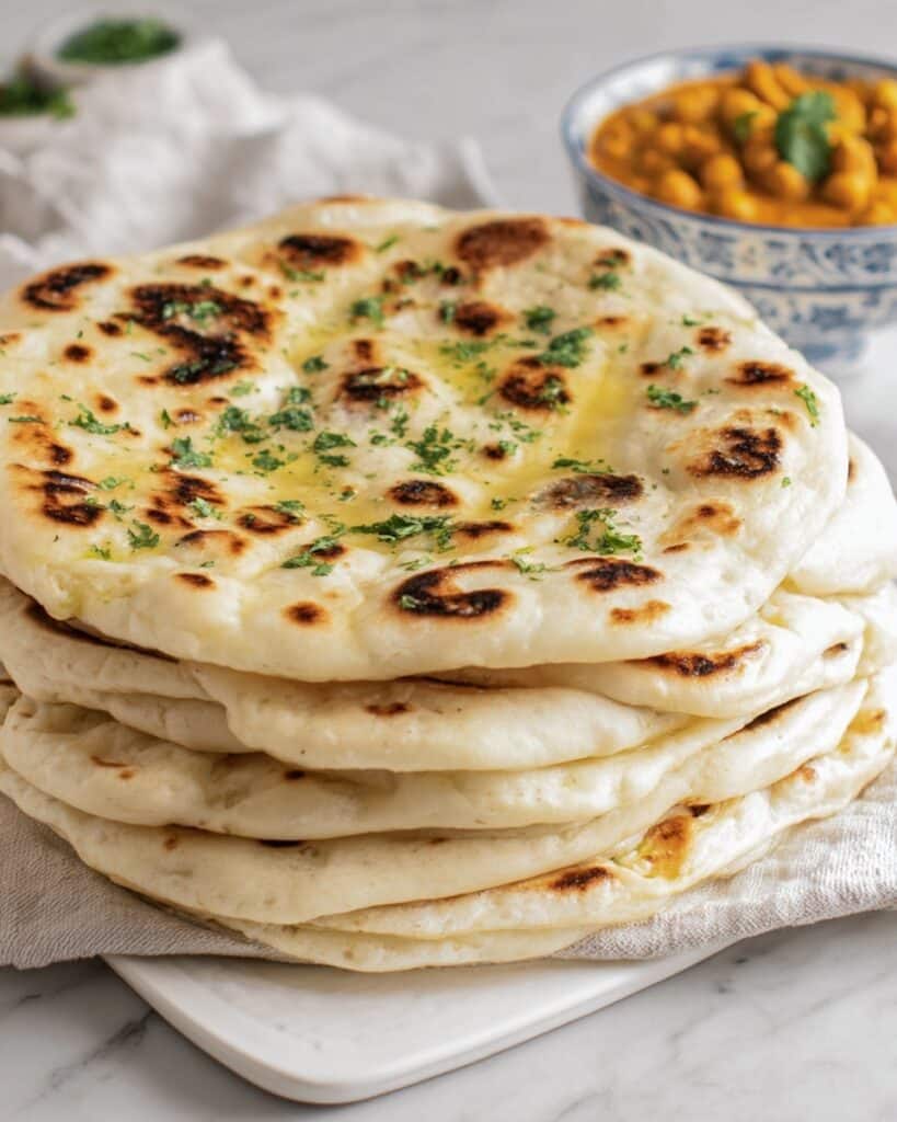Cottage Cheese Garlic Naan (High Protein, No Yeast!) Recipe
