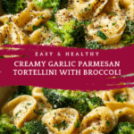 Garlic Parmesan Tortellini with Broccoli Recipe