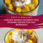 Easy Mango Coconut Chia Seed Pudding Recipe