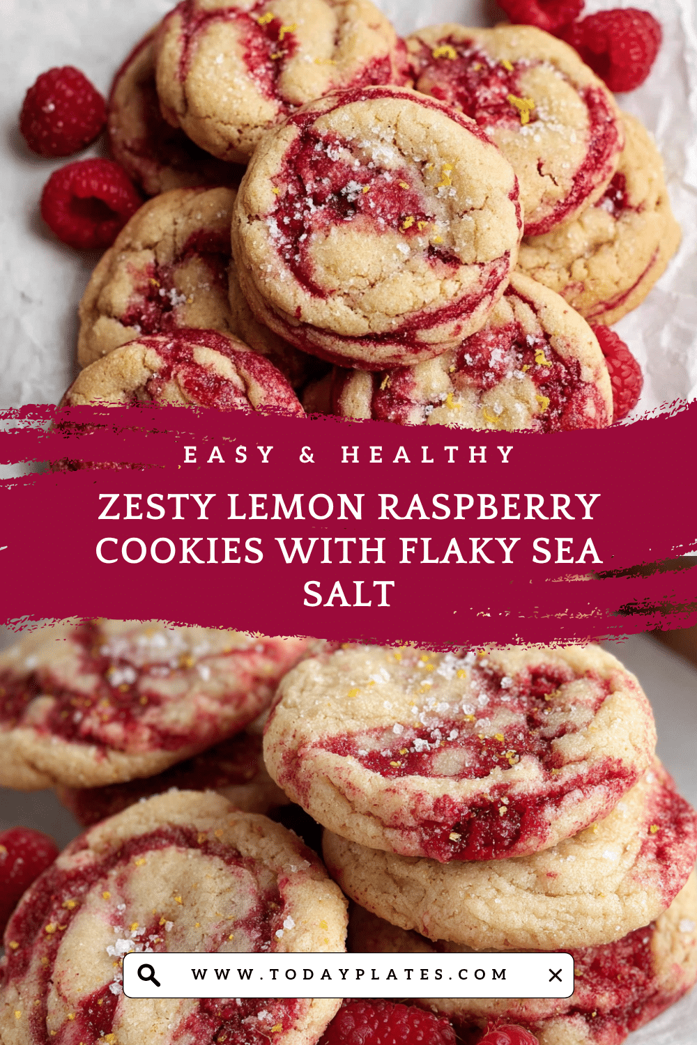 Lemon Raspberry Cookies - Bright, Soft & Delicious Treats