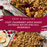 Cranberry Apple Baked Oatmeal Recipe