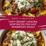 Easy Creamy Lasagna Soup Recipe