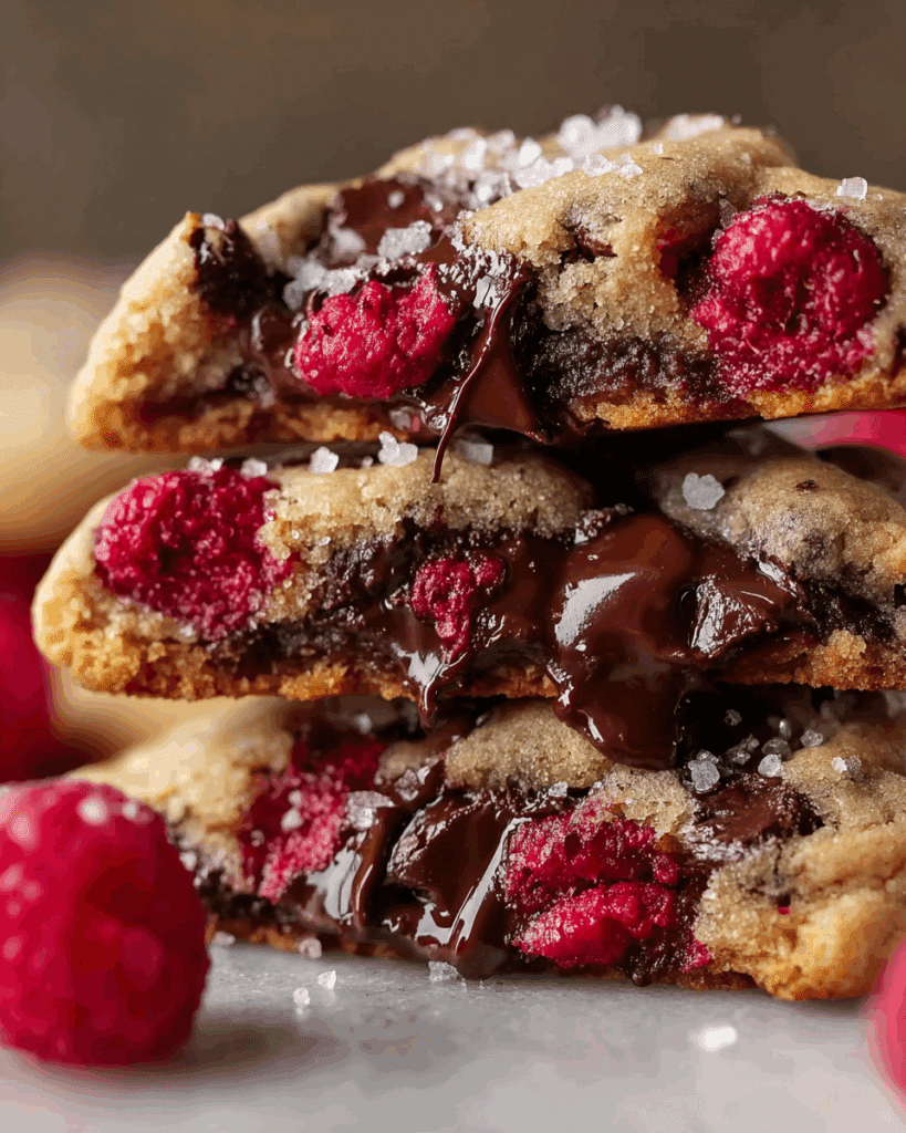 Raspberry Chocolate Chunk Cookies Recipe