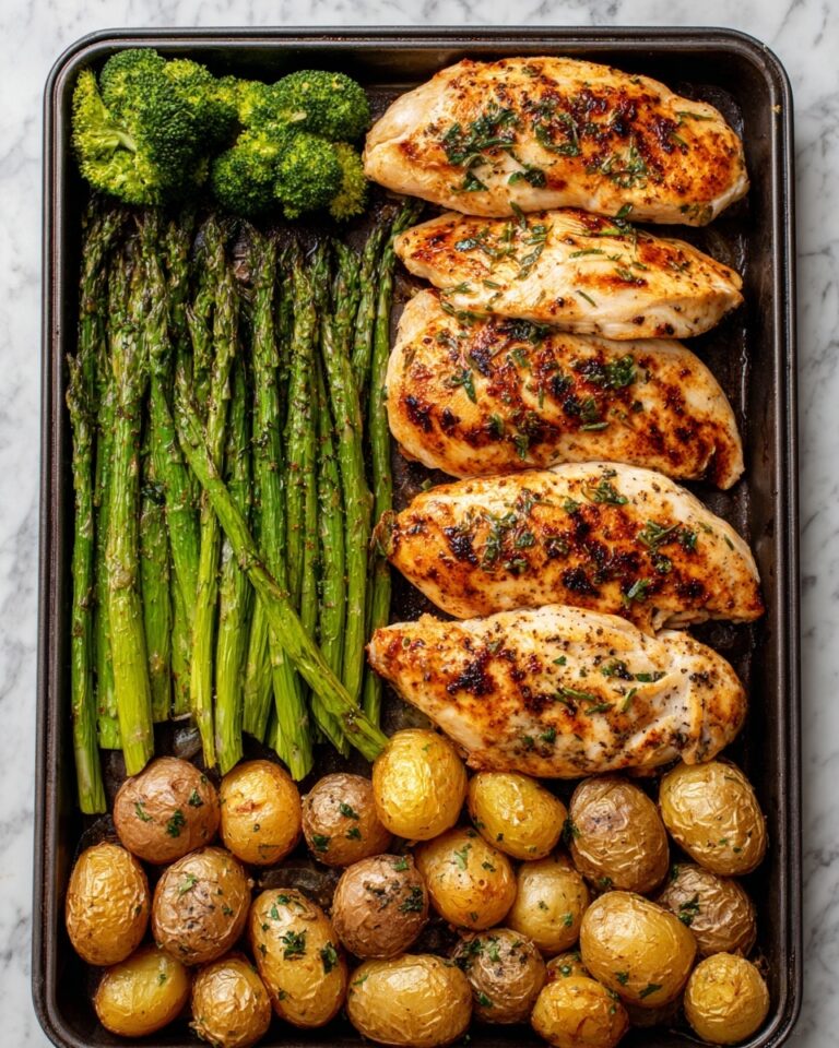 Sheet Pan Garlic Butter Chicken and Veggies Recipe