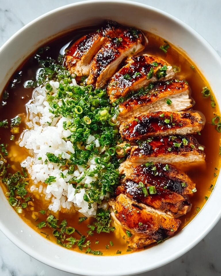Caramelised Soy Chicken in Garlic Ginger Broth with Rice Recipe