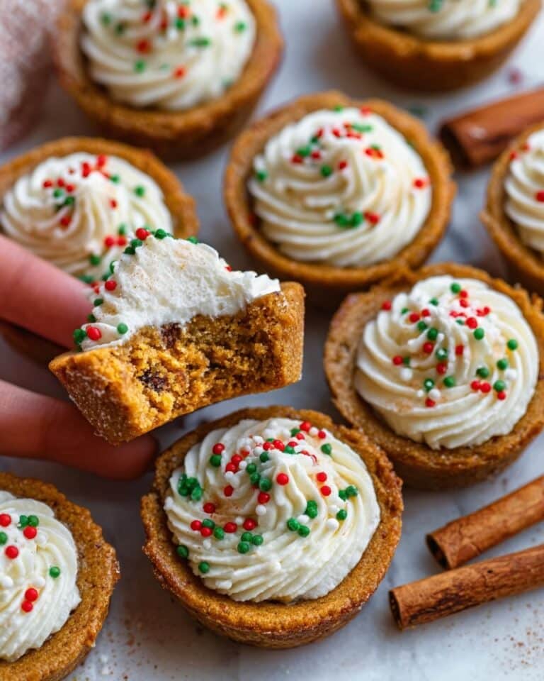 Gingerbread Cheesecake Cookie Cups Recipe