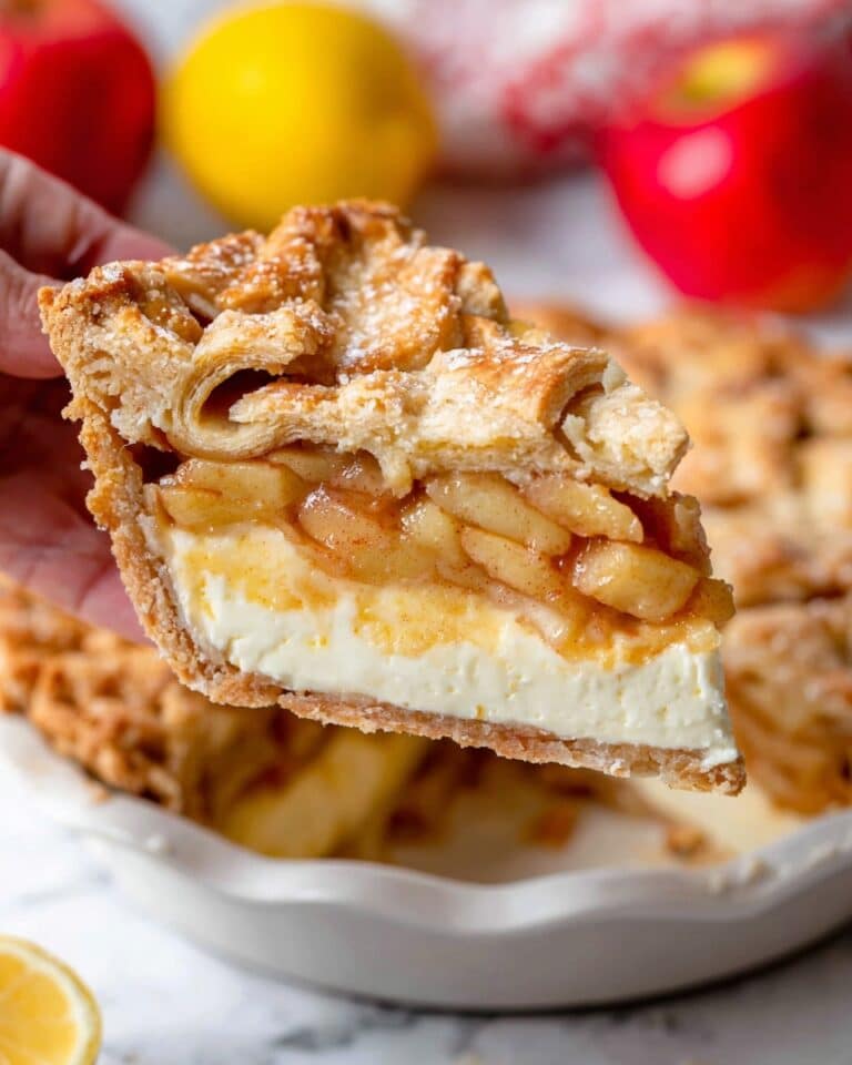 Homemade Apple Pie with Cheesecake Layer Recipe