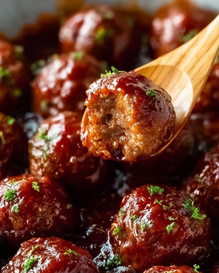 Glazed Cocktail Meatballs with Cranberry Chili Sauce Recipe