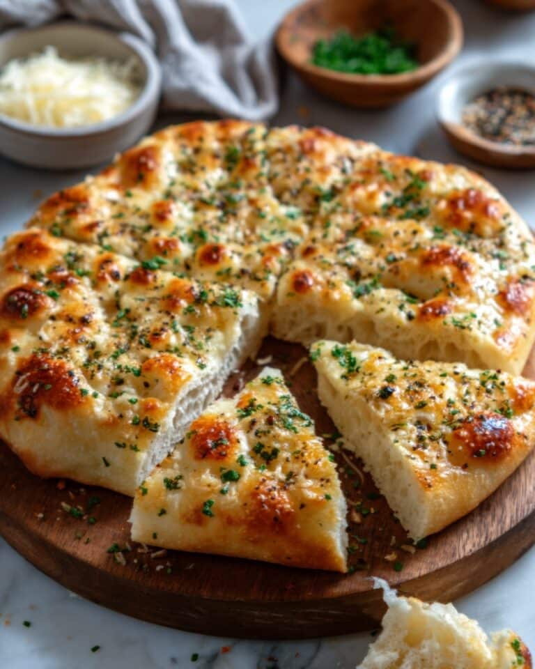 Garlic Parmesan Focaccia Bread Recipe